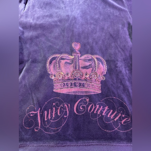 VINTAGE Juicy Couture Velour Tracksuit – Rare Purple Crown Set! - Picture 12 of 13